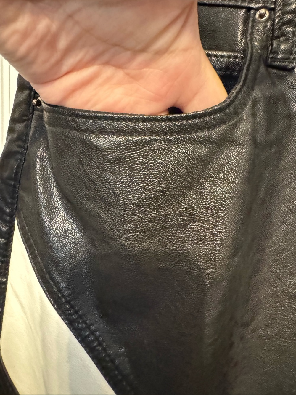 mnml S192 LEATHER PANTS Size 34 - Picture 11 of 14